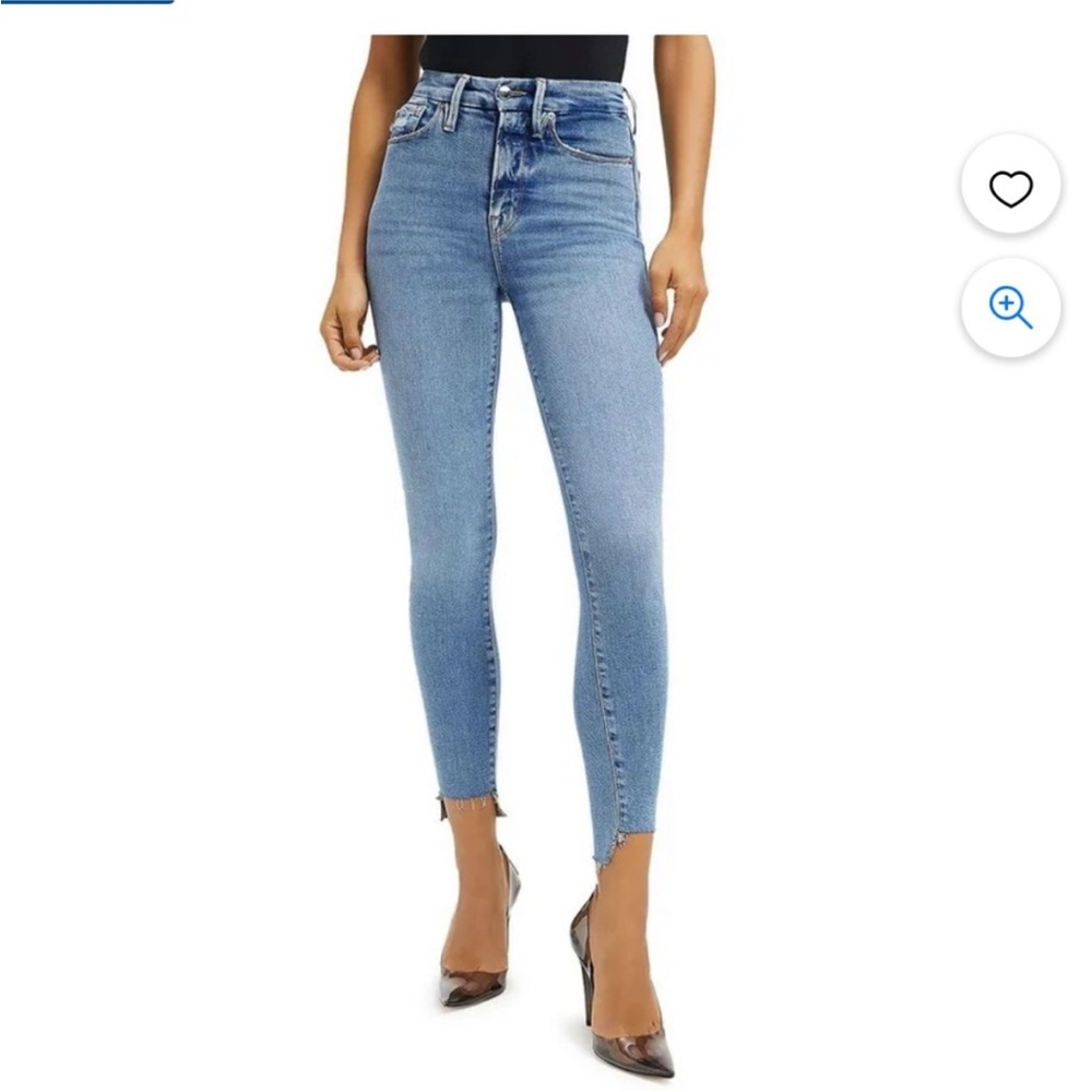 Good American Light Blue Ankle Jeans